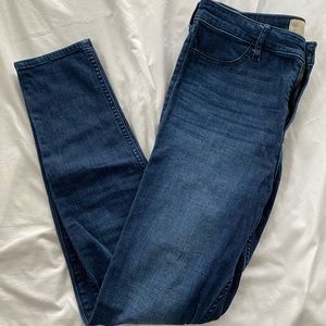 dark wash high waisted skinny jeans 👖